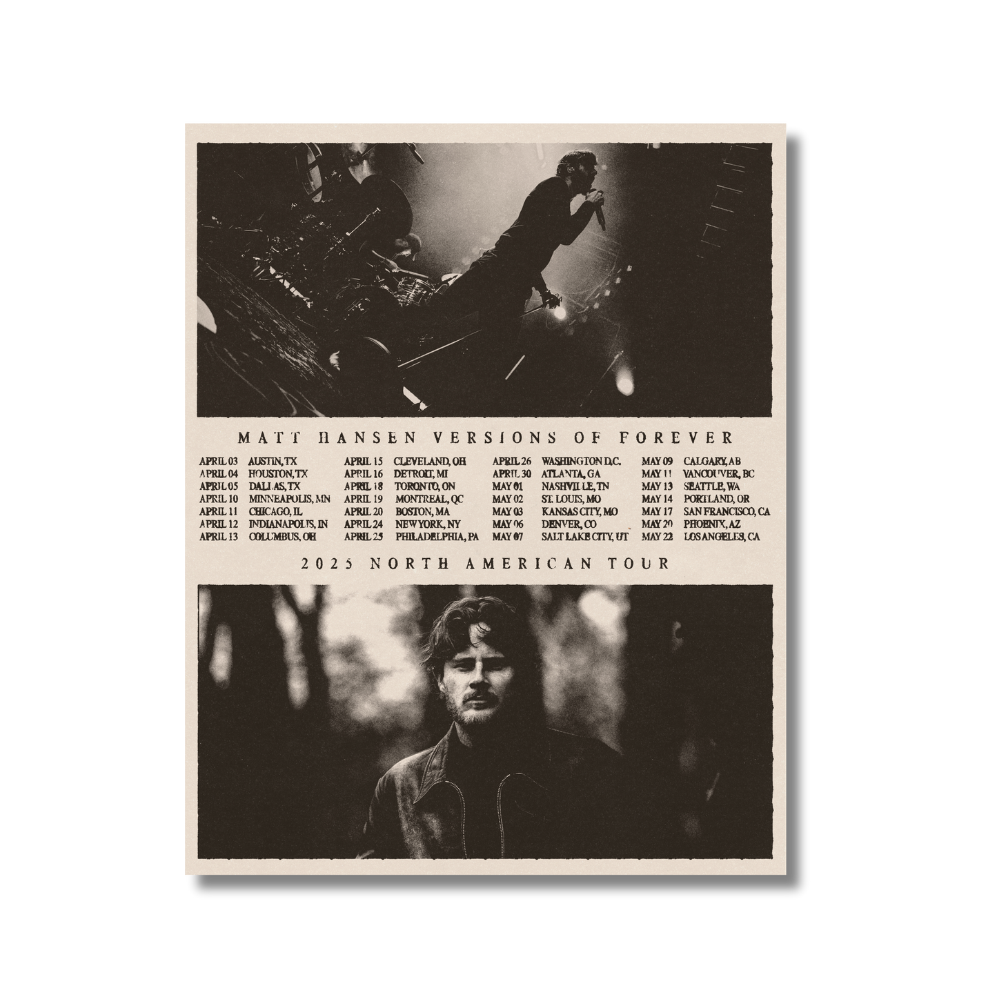 Versions of Forever Tour Poster