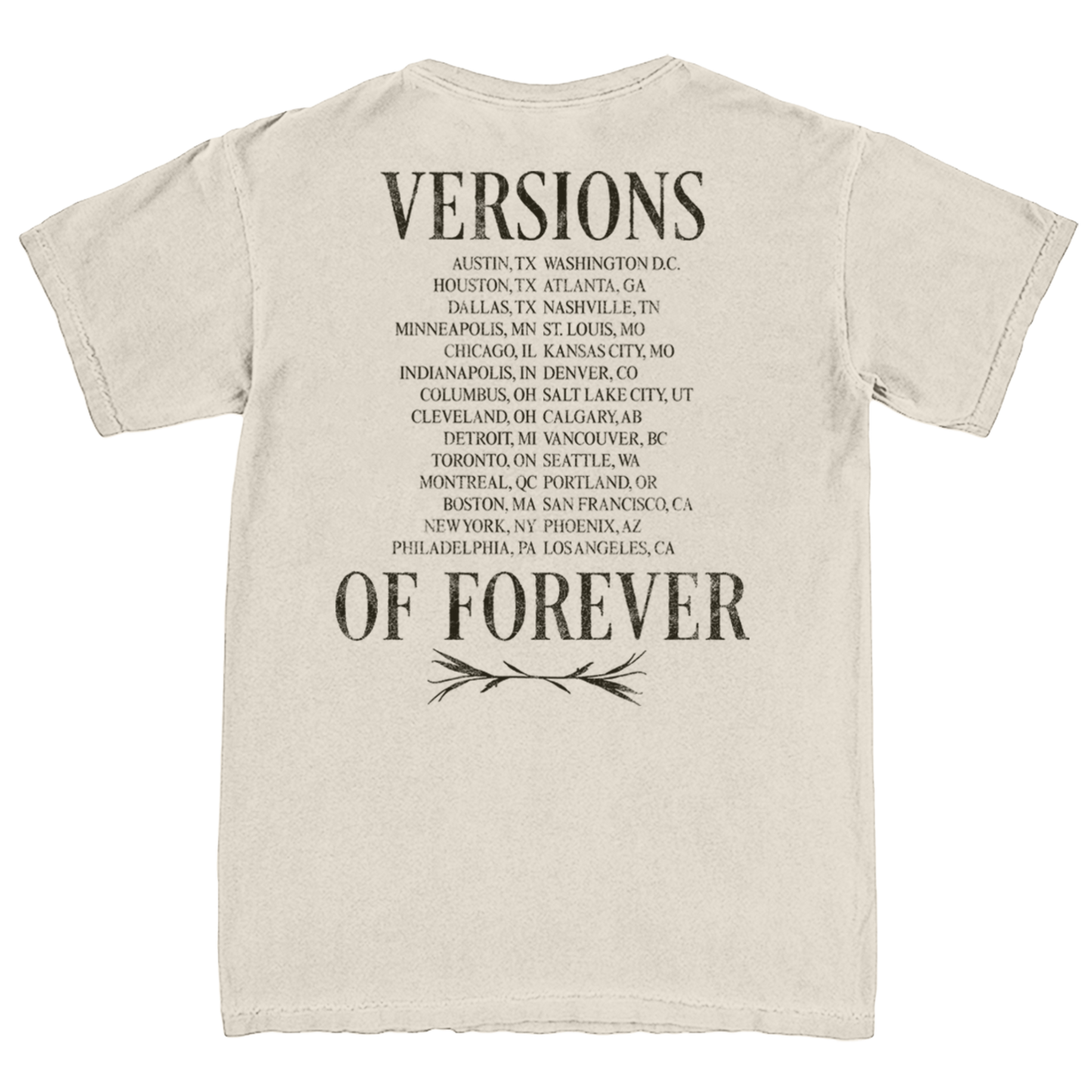 Versions of Forever Tour Tee
